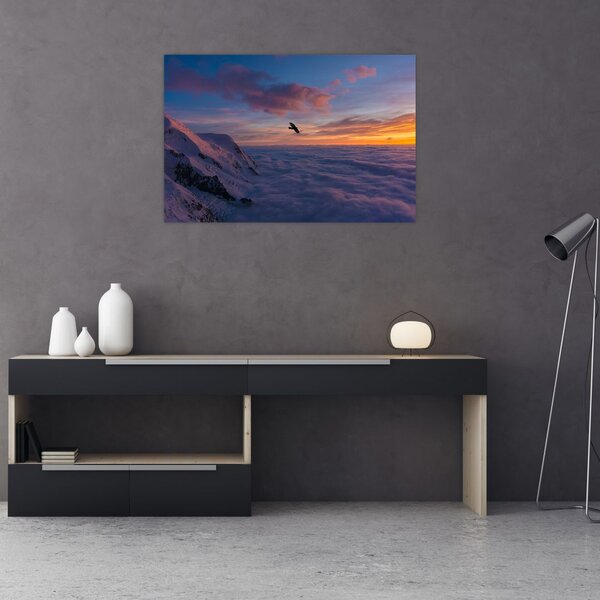Slika za zalaska sunca, Mt. Blanc (90x60 cm)