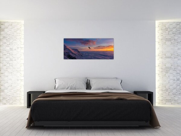 Slika za zalaska sunca, Mt. Blanc (120x50 cm)
