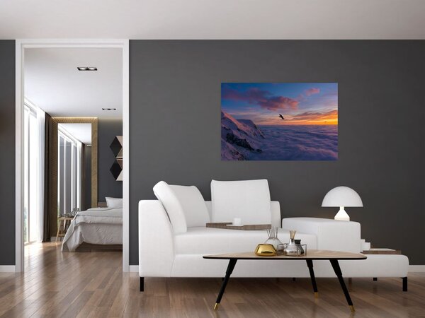 Slika za zalaska sunca, Mt. Blanc (90x60 cm)