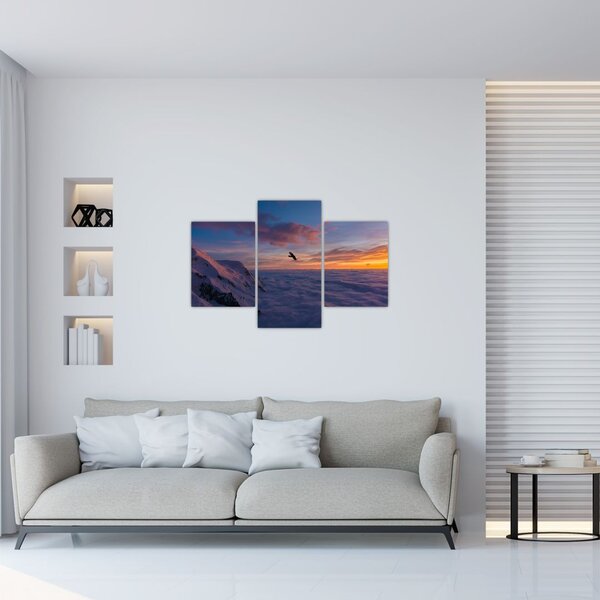 Slika za zalaska sunca, Mt. Blanc (90x60 cm)