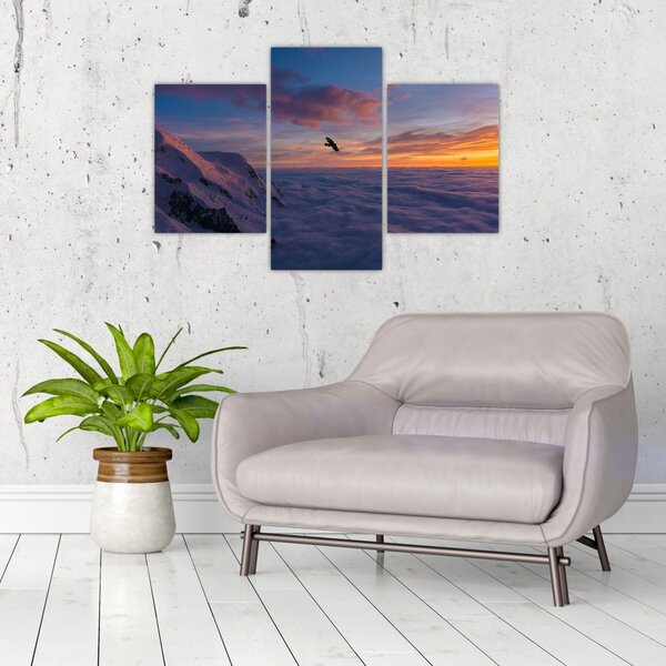 Slika za zalaska sunca, Mt. Blanc (90x60 cm)