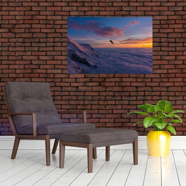 Slika za zalaska sunca, Mt. Blanc (90x60 cm)