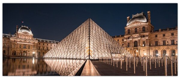 Slika - Louvre noću (120x50 cm)
