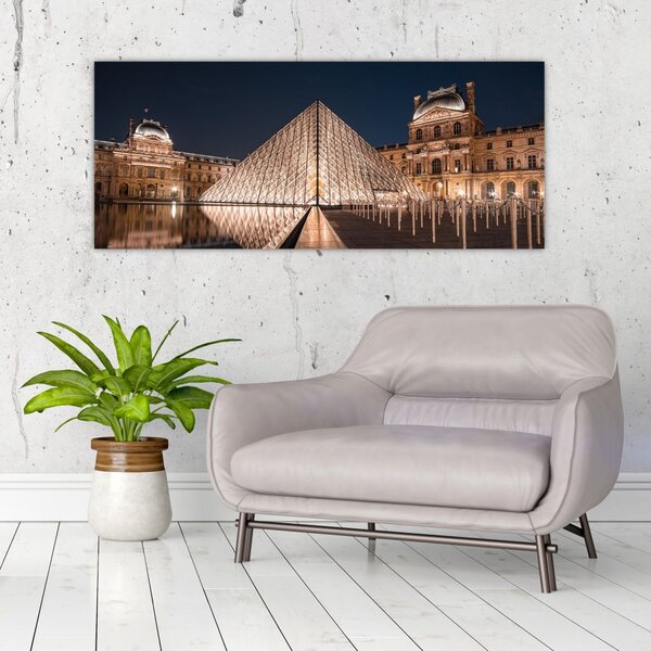 Slika - Louvre noću (120x50 cm)