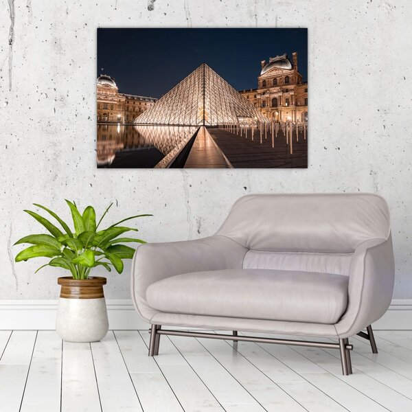 Slika - Louvre noću (90x60 cm)