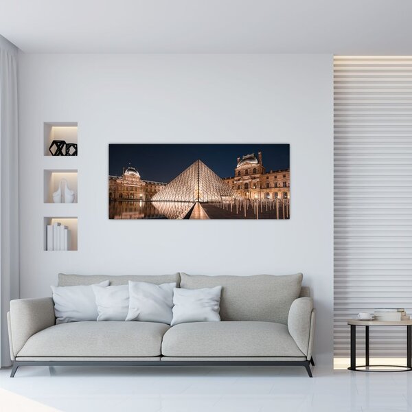 Slika - Louvre noću (120x50 cm)