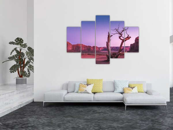 Slika stabla u blizini crvenih stijena (150x105 cm)