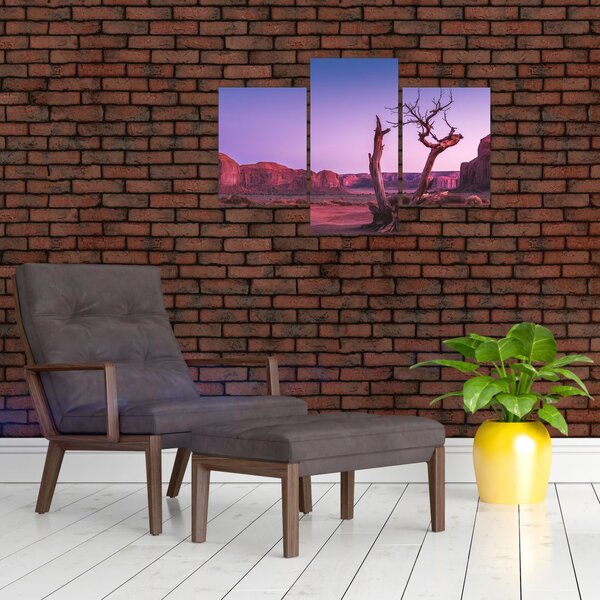 Slika stabla u blizini crvenih stijena (90x60 cm)