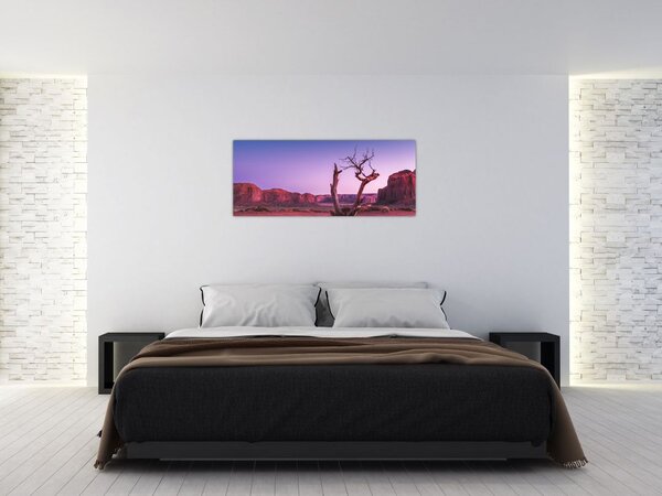 Slika stabla u blizini crvenih stijena (120x50 cm)