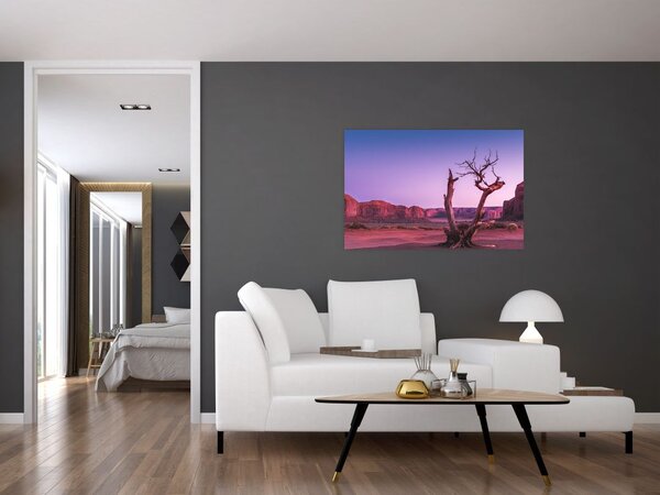 Slika stabla u blizini crvenih stijena (90x60 cm)