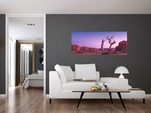 Slika stabla u blizini crvenih stijena (120x50 cm)