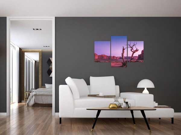 Slika stabla u blizini crvenih stijena (90x60 cm)