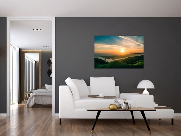 Slika izlaska sunca nad morem (90x60 cm)