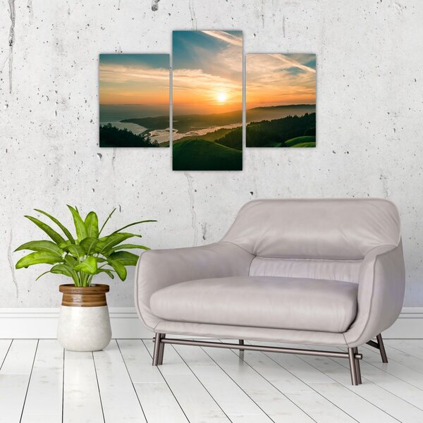 Slika izlaska sunca nad morem (90x60 cm)