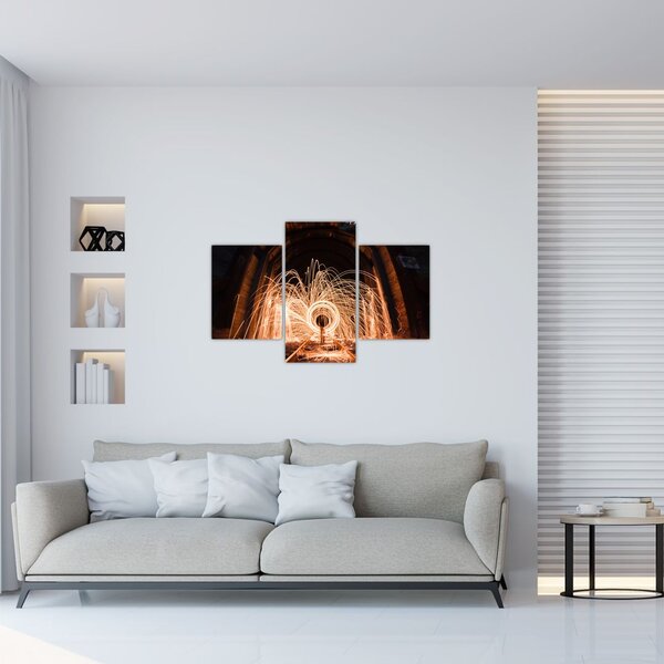 Slika - Svjetlosni show na tračnicama (90x60 cm)