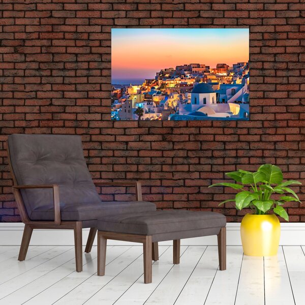 Slika - Santorini u sumrak (90x60 cm)