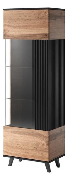 Zondo.hr Vitrina Ranae W1 (hrast wotan + crna). 1038839