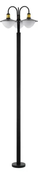 VANJSKA STAJAĆA LAMPA 3xE27 V-2200, CRNO/ZLATNA SIRMIONE 97288