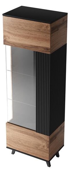 Zondo.hr Vitrina Ranae W1 (hrast wotan + crna). 1038839