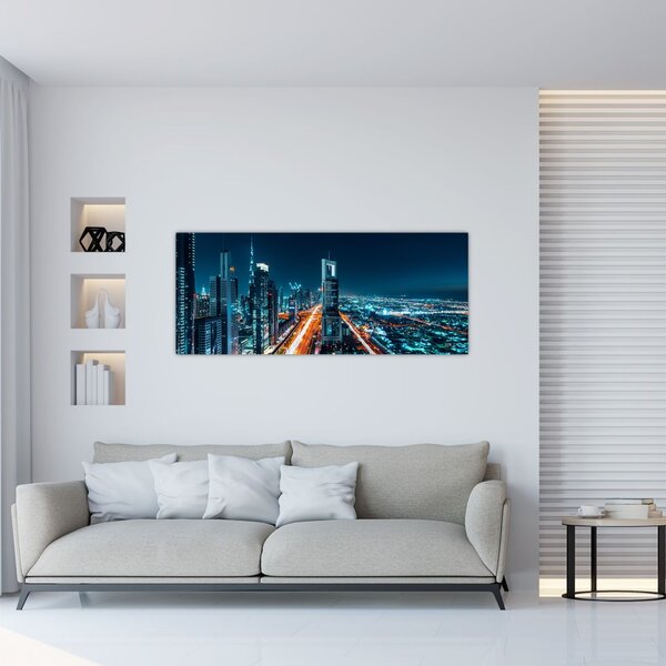 Slika - Dubai noću (120x50 cm)