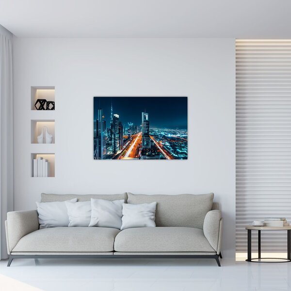 Slika - Dubai noću (90x60 cm)