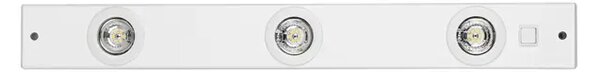 KUHINJSKA PODELEMENTNA LAMPA LED 3X2,3W, 780lm, ČELIK/BIJELA KOB 1 93706