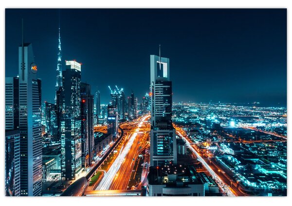 Slika - Dubai noću (90x60 cm)