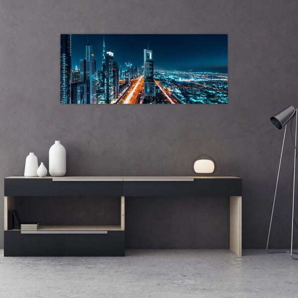 Slika - Dubai noću (120x50 cm)