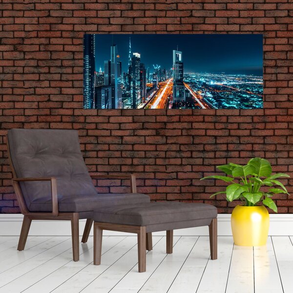 Slika - Dubai noću (120x50 cm)