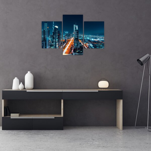 Slika - Dubai noću (90x60 cm)