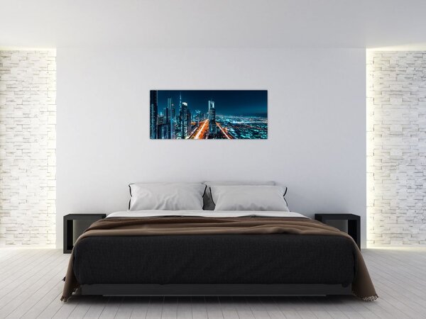 Slika - Dubai noću (120x50 cm)