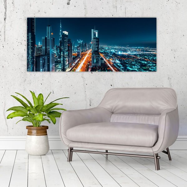 Slika - Dubai noću (120x50 cm)
