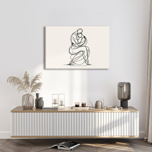 Slika minimalistički crtež figure