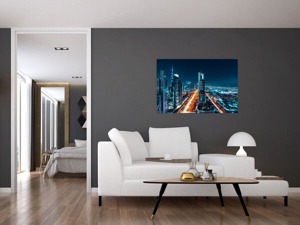 Slika - Dubai noću (90x60 cm)
