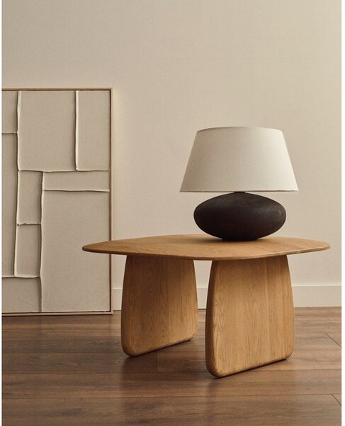 Pomoćni stol od punog hrasta 70x71 cm Pirita – Kave Home