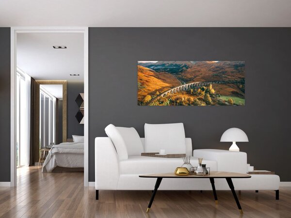 Slika mosta u škotskoj dolini (120x50 cm)