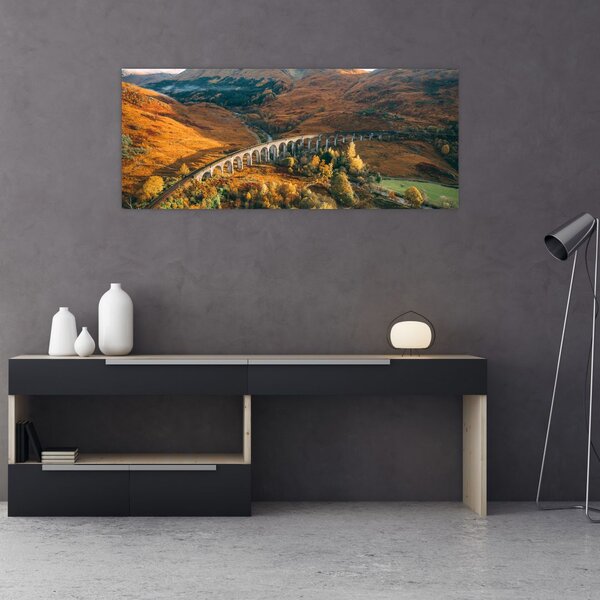 Slika mosta u škotskoj dolini (120x50 cm)