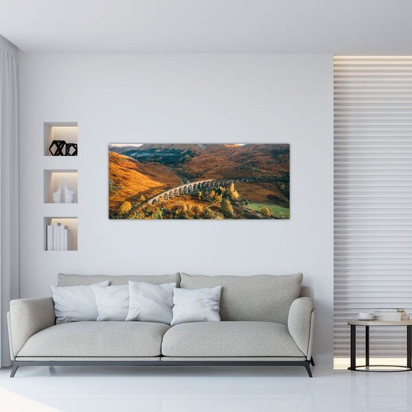 Slika mosta u škotskoj dolini (120x50 cm)