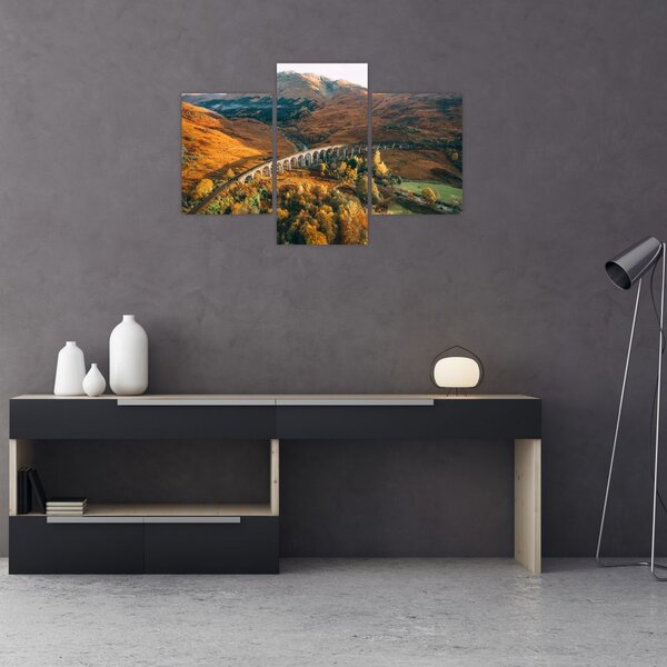 Slika mosta u škotskoj dolini (90x60 cm)