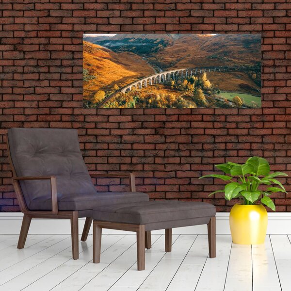 Slika mosta u škotskoj dolini (120x50 cm)