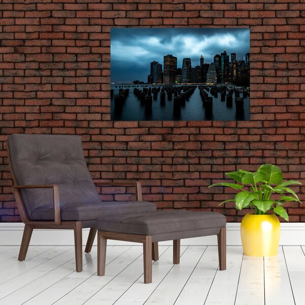 Slika - Pogled na nebodere u New Yorku (90x60 cm)