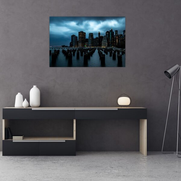 Slika - Pogled na nebodere u New Yorku (90x60 cm)