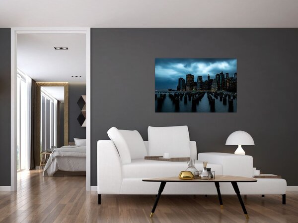 Slika - Pogled na nebodere u New Yorku (90x60 cm)