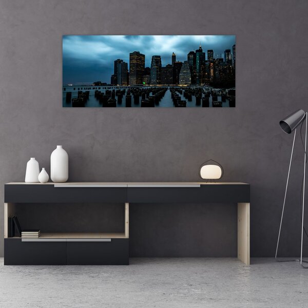 Slika - Pogled na nebodere u New Yorku (120x50 cm)