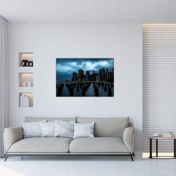 Slika - Pogled na nebodere u New Yorku (90x60 cm)