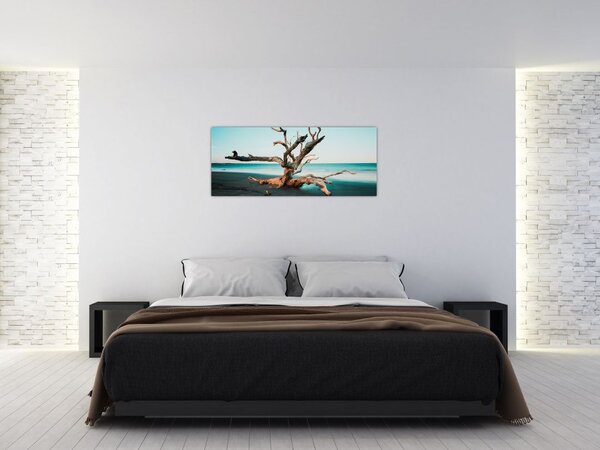 Slika - Naplavine na plaži (120x50 cm)
