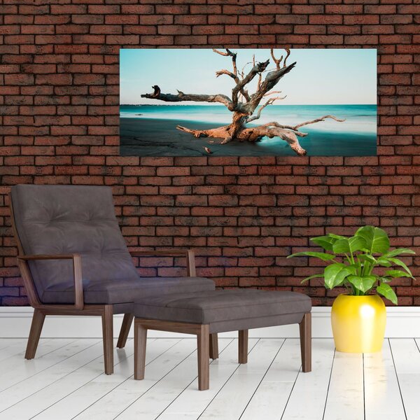Slika - Naplavine na plaži (120x50 cm)