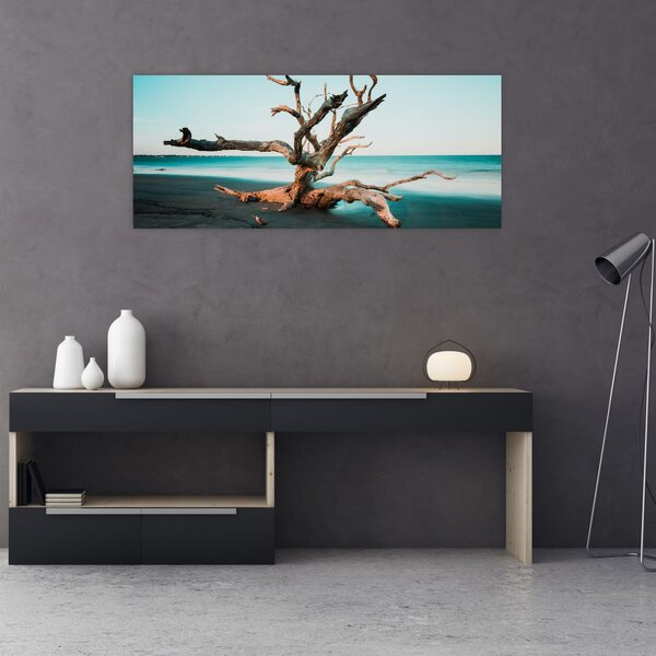 Slika - Naplavine na plaži (120x50 cm)