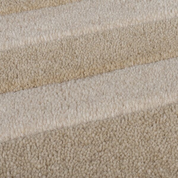 Ručno rađena vunena staza u prirodnoj boji 80x230 cm Lois Scallop – Flair Rugs