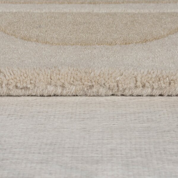 Ručno rađena vunena staza u prirodnoj boji 80x230 cm Lois Scallop – Flair Rugs